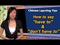 Chinese_have to & don’t have to