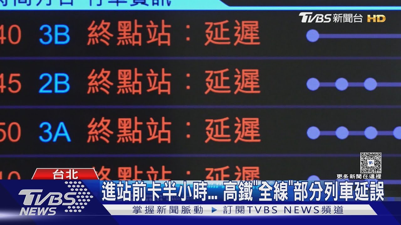 高鐵「通訊系統異常」釀全線延誤!通勤族:搭10年首遇