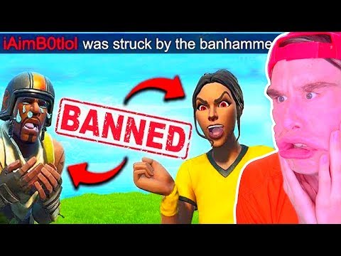 2 *HACKERS* BANEADOS EN MITAD DE UNA PARTIDA !! FORTNITE Battle Royale *EPIC FAILS*