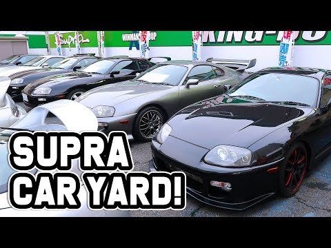 SO MANY SUPRA'S FOR SALE IN JAPAN CAR YARD!