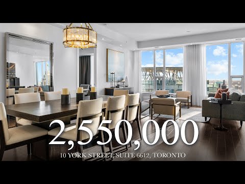 $2,550,000 - Incredible residence at the luxurious Ten York by Tridel - Suite 6612 - Toronto