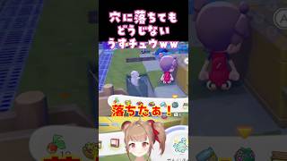 穴に落ちても動じないうすチュウww【ぽこあポケモン】