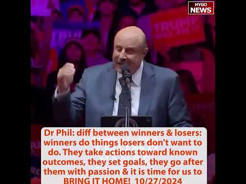 Dr Phil: winners do things losers don't want to do; Vance: Muhammad Ali, Elvis Presley, Hulkmania