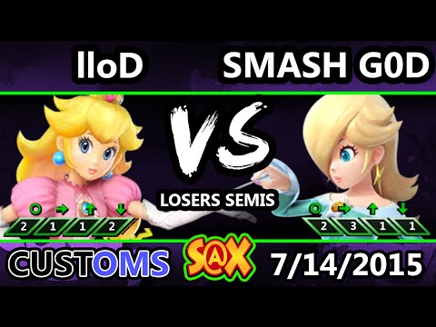 S@X 106 Customs - VGz | lloD (Peach) Vs. VGz | Smash God (Rosalina) SSB4 LS - Smash Wii U - Smash 4