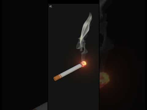 3D Cigarette modelling | Rendering | Sculpting | Nomad Sculpt | 🚭  #shorts #youtubeshorts