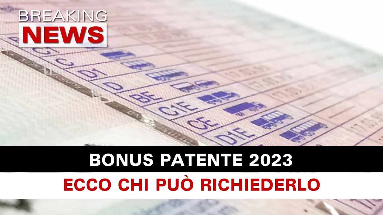 Watch Now Bonus Patente 2023: Incentivo Ricco E Utile! Bonus Patente 2023: Incentivo Ricco E Utile!