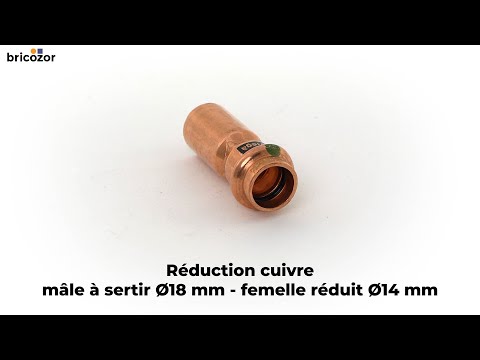 Réduction cuivre mâle / femelle à sertir VIEGA
