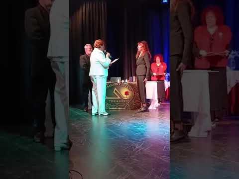 Rio Tercero "Jura de Escritores "con autoridades de SADE -Lucía D'Agostino  17/9