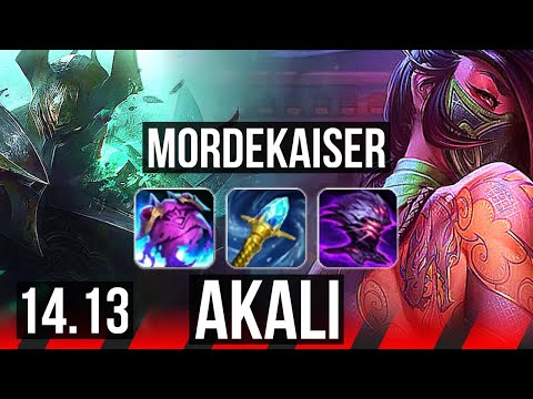 MORDEKAISER vs AKALI (TOP) | Legendary, 11/2/5, 700+ games | EUW Diamond | 14.13