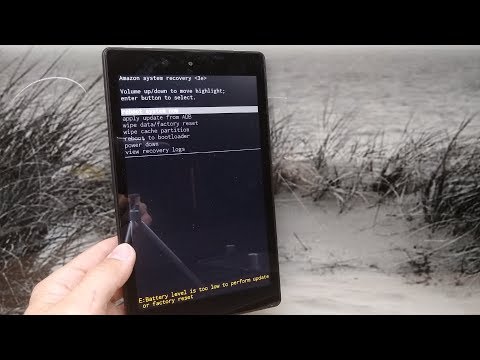 Fire HD hard reset system recovery mode secret menue