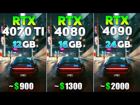 RTX 4070 Ti vs RTX 4080 vs RTX 4090 - Test in 8 Games