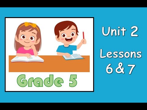 Grade 5 : Unit 2 - lessons  6 & 7 ( Identifying Multiples - Least Common Multiple)
