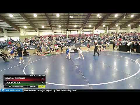 108 Lbs 5th Place Match - Brogan Bingham, ID Vs Jack Burdick, UT 6653