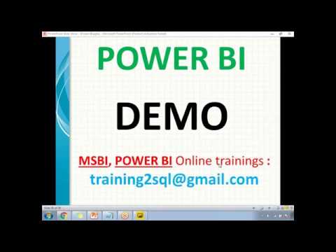 Power BI Demo | Power BI Introduction