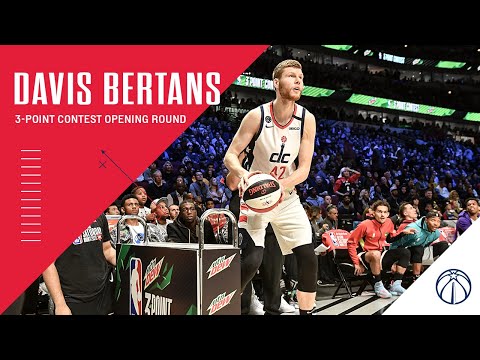 Davis Bertans Opening Round 2020 NBA All-Star 3-Point Contest