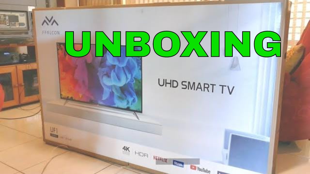 Watch video FFALCON 65UF1 65 UNBOXING & ASSEMBLY 4K ULTRA HD SMART TV SETUP Now FFALCON 65UF1 65 UNBOXING & ASSEMBLY 4K ULTRA HD SMART TV SETUP