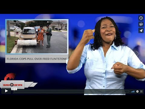 Florida cops pull over Fred Flintstone (ASL - 11.13.18)