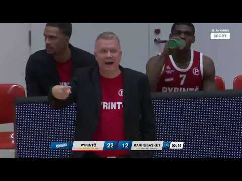 Khalil Small #7 Tampere Pyrinto vs Kauhajoki Karhu Basket OCT 23, 2019