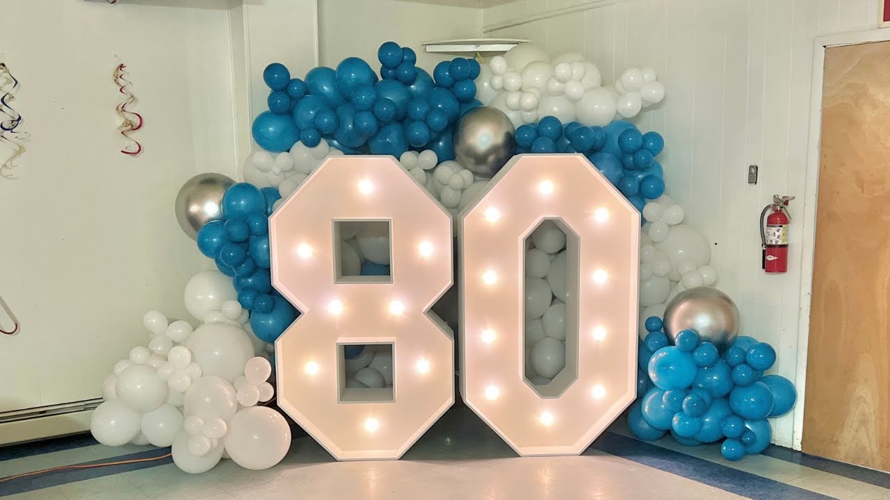 Watch video Birthday Decor | Marquee Number Decoration | Now Birthday Decor | Marquee Number Decoration |