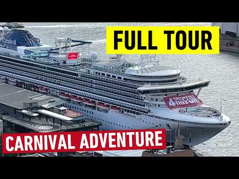 CARNIVAL ADVENTURE - Full HD Ship Tour of “NEW” Carnival Cruise Ship