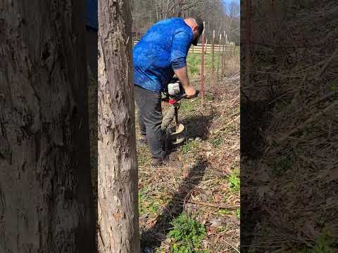 Harbor Freight Auger Drilling Post Hole #2stroke