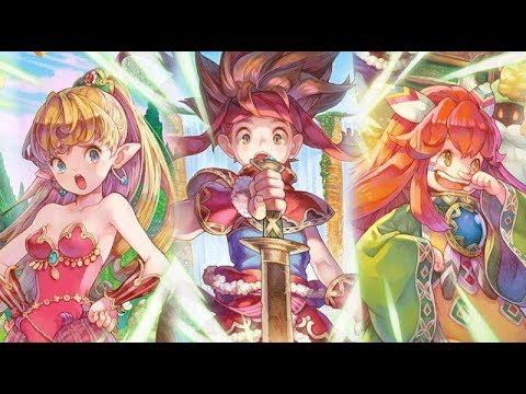 Secret of Mana Platinum Trophy Gameplay Walkthrough Part 1 - The Sword of Mana