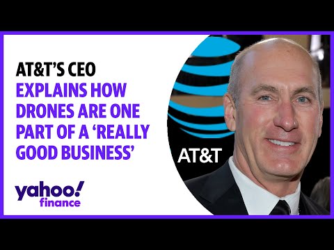AT&T's CEO explains how drones are one part of a 'really good business' thumbnail