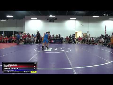 187 Lbs 2nd Place Match (16 Team) - Blake Livdahl, Illinois Vs Owen Johnson, Minnesota Blue 85b7
