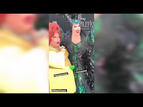 Ginger Minj and Nina West attend Maleficent: Mistress of Evil World Premiere