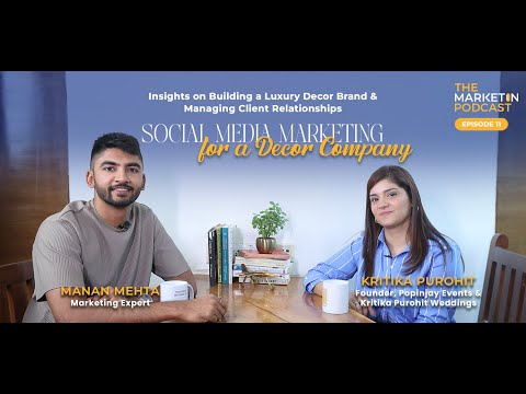 The Marketin Podcast episode 12, Elevate Your Decor Company with Smart Social Media Marketing