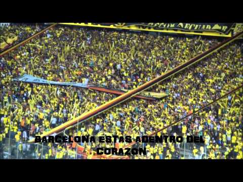 "Sur oscura Este sentimiento! No lo cambiare jamas!!" Barra: Sur Oscura • Club: Barcelona Sporting Club • País: Ecuador