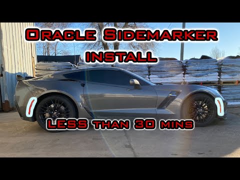 Installing Oracle LED Side Markers on my C7 Z06 | What GM SHOULD HAVE done from the FACTORY