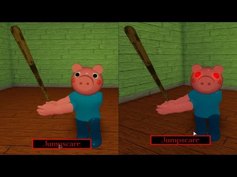 New George vs Infected George Piggy Jumpscare - Roblox Piggy