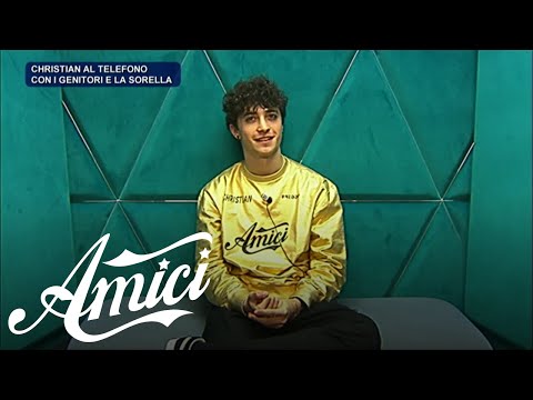 Amici 21 - Christian e la telefonata della famiglia