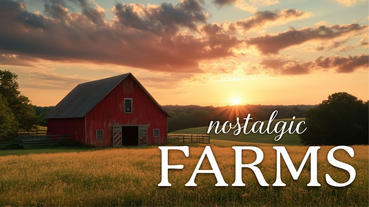 Relaxing American Folk Music with Beautiful Scenic Views of Rural Farms and Homesteading Life