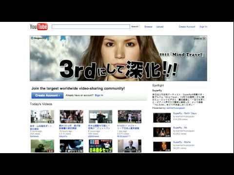 Superfly Mind Traveler's Circle - 20110616 YouTube Masthead (JP)
