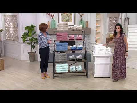 Northern Nights 100% Cotton Wash Cloth, Hand Towel, or Bath Towel Set on QVC