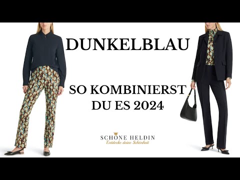 So kombinierst Du dunkelblau in 2024