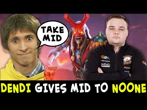 When DENDI gives mid to NOONE