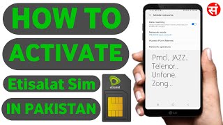 How To Use Etisalat Sim In Pakistan | Etisalat Sim Roaming International Pakistan 🇵🇰 🇵🇰 🇵🇰