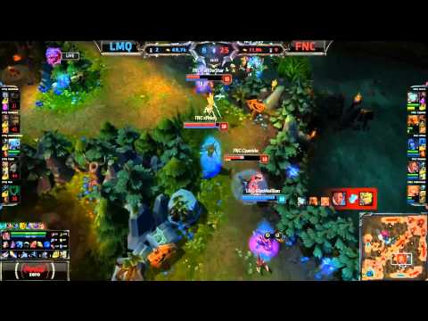 Rekkles Pentakill (Lucian) - LMQ vs FNC (S4 Worlds)