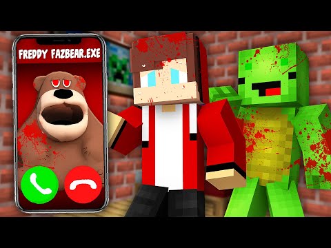 Nightmare Encounter: Freddy Fazbear.EXE Calls JayJay & Mikey in Minecraft