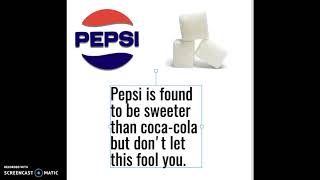 Coke versus Pepsi