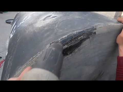 Learn plastic welding weld and repair water tank with a heat...