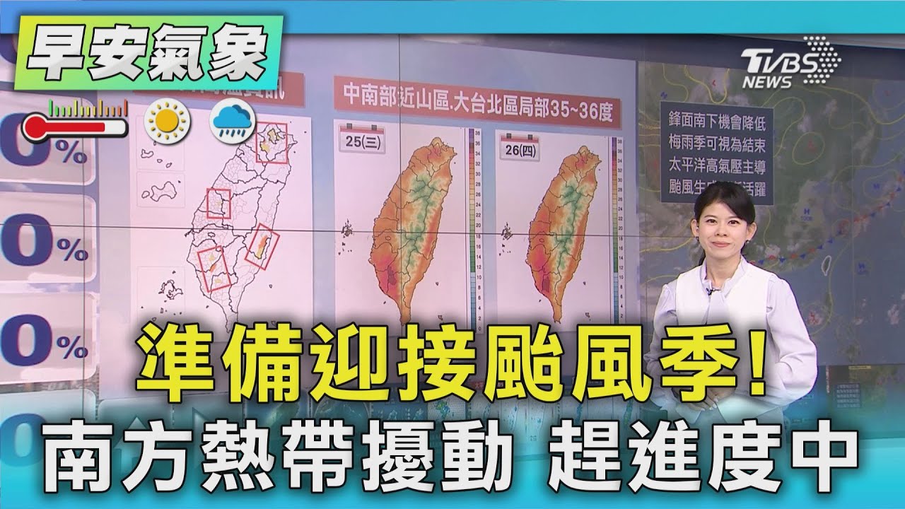 天氣/準備迎接颱風季! 南方熱帶擾動 趕進度中