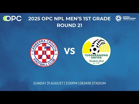 Capital Football OPC NPL Men's 1st Grade Round 21 - Canberra Croatia FC vs Tuggeranong United FC