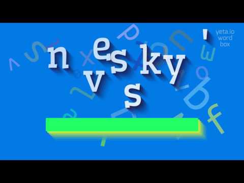 How to say "nevsky's"! (High Quality Voices)