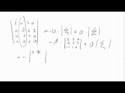 05E.2 Beispiel für Entwicklung einer 4x4-Determinante