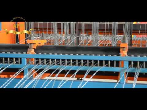 Wire mesh crimping machine