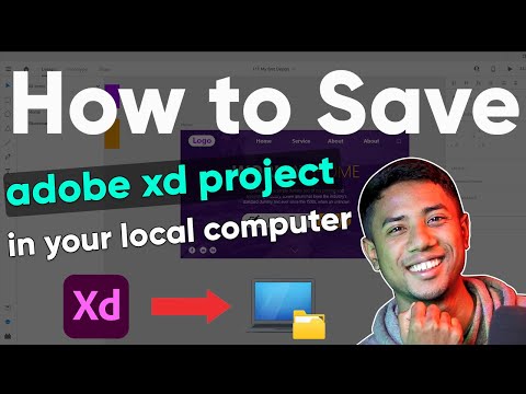 How to save Adobe Xd project in your local Computer